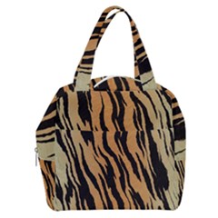 Tiger Animal Print A Completely Seamless Tile Able Background Design Pattern Boxy Hand Bag by Amaryn4rt