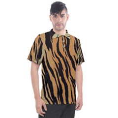 Tiger Animal Print A Completely Seamless Tile Able Background Design Pattern Men s Polo Tee