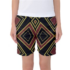 Abstract Pattern Geometric Backgrounds  Women s Basketball Shorts by Eskimos