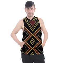 Abstract Pattern Geometric Backgrounds  Men s Sleeveless Hoodie by Eskimos