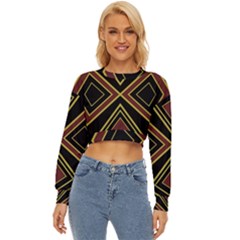 Abstract Pattern Geometric Backgrounds  Lightweight Long Sleeve Sweatshirt