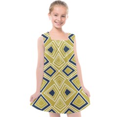 Abstract Pattern Geometric Backgrounds   Kids  Cross Back Dress by Eskimos