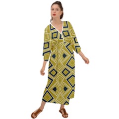 Abstract Pattern Geometric Backgrounds   Grecian Style  Maxi Dress by Eskimos