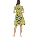 Abstract pattern geometric backgrounds   Short Sleeve Waist Detail Dress View2