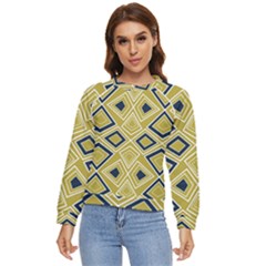 Abstract Pattern Geometric Backgrounds   Women s Long Sleeve Raglan Tee