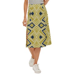 Abstract Pattern Geometric Backgrounds   Midi Panel Skirt