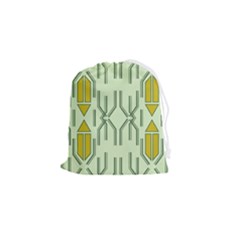 Abstract Pattern Geometric Backgrounds Drawstring Pouch (small) by Eskimos