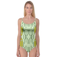 Abstract Pattern Geometric Backgrounds Camisole Leotard  by Eskimos