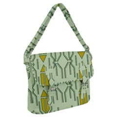 Abstract Pattern Geometric Backgrounds Buckle Messenger Bag by Eskimos