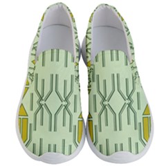 Abstract Pattern Geometric Backgrounds Men s Lightweight Slip Ons by Eskimos