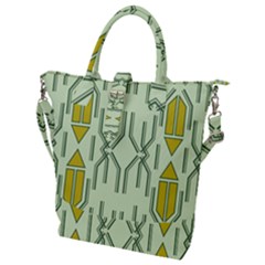 Abstract Pattern Geometric Backgrounds Buckle Top Tote Bag by Eskimos