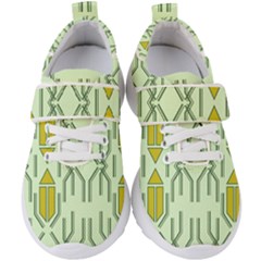 Abstract Pattern Geometric Backgrounds Kids  Velcro Strap Shoes by Eskimos