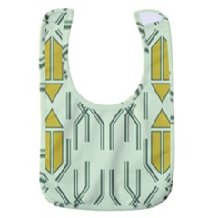 Abstract Pattern Geometric Backgrounds Baby Bib by Eskimos