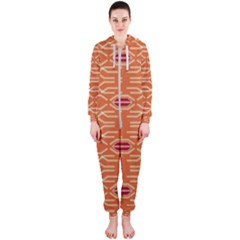 Abstract Pattern Geometric Backgrounds  Hooded Jumpsuit (ladies)