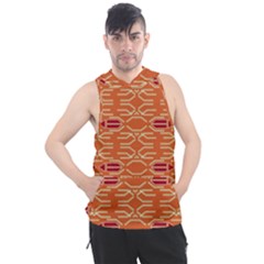 Abstract Pattern Geometric Backgrounds  Men s Sleeveless Hoodie by Eskimos