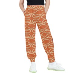 Abstract Pattern Geometric Backgrounds  Kids  Elastic Waist Pants by Eskimos