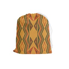 Abstract Pattern Geometric Backgrounds  Drawstring Pouch (large) by Eskimos