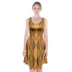 Abstract Pattern Geometric Backgrounds  Racerback Midi Dress by Eskimos