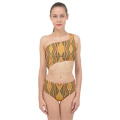 Abstract Pattern Geometric Backgrounds  Spliced Up Two Piece Swimsuit by Eskimos