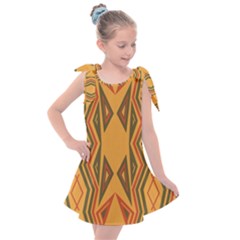 Abstract Pattern Geometric Backgrounds  Kids  Tie Up Tunic Dress by Eskimos