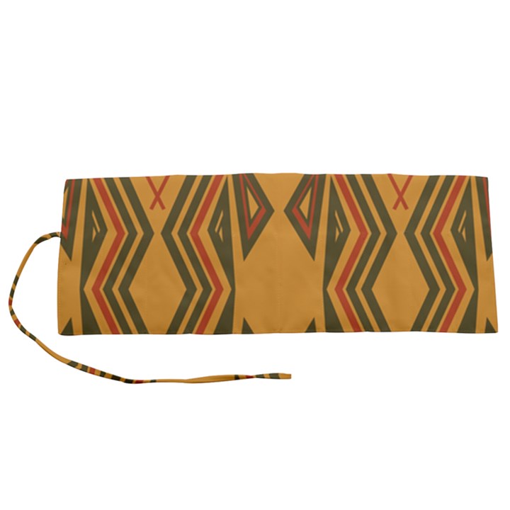 Abstract pattern geometric backgrounds  Roll Up Canvas Pencil Holder (S)