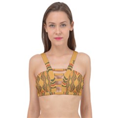 Abstract Pattern Geometric Backgrounds  Cage Up Bikini Top by Eskimos