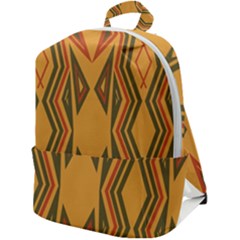 Abstract Pattern Geometric Backgrounds  Zip Up Backpack by Eskimos