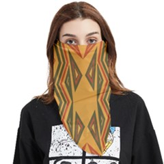 Abstract Pattern Geometric Backgrounds  Face Covering Bandana (triangle) by Eskimos