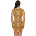 Abstract pattern geometric backgrounds  Draped Bodycon Dress View4