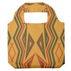 Abstract Pattern Geometric Backgrounds  Premium Foldable Grocery Recycle Bag