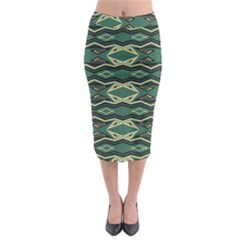 Abstract Pattern Geometric Backgrounds Midi Pencil Skirt by Eskimos