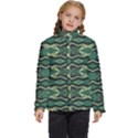 Abstract pattern geometric backgrounds Kids  Puffer Bubble Jacket Coat View1