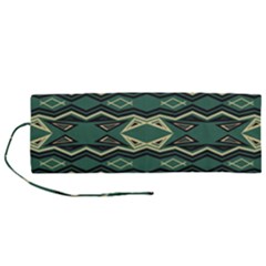 Abstract Pattern Geometric Backgrounds Roll Up Canvas Pencil Holder (m) by Eskimos