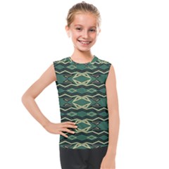 Abstract Pattern Geometric Backgrounds Kids  Mesh Tank Top by Eskimos