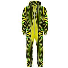 Abstract Pattern Geometric Backgrounds Hooded Jumpsuit (men) by Eskimos