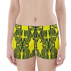 Abstract Pattern Geometric Backgrounds Boyleg Bikini Wrap Bottoms by Eskimos