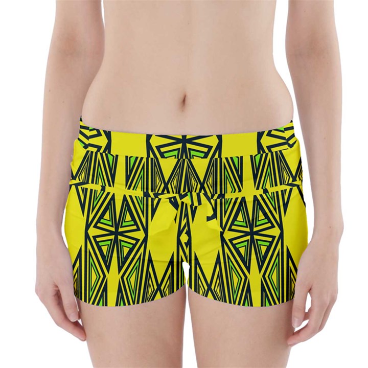 Abstract pattern geometric backgrounds Boyleg Bikini Wrap Bottoms