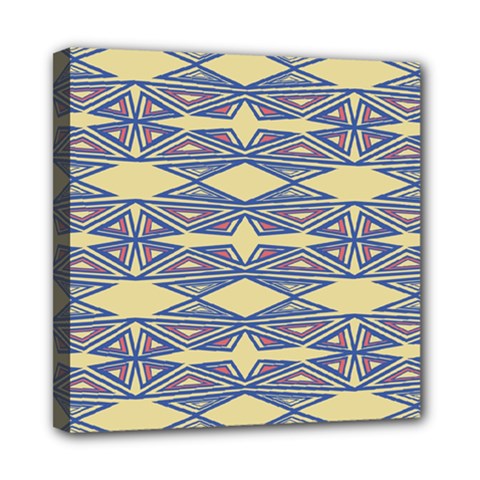 Abstract Pattern Geometric Backgrounds  Mini Canvas 8  X 8  (stretched) by Eskimos