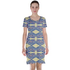 Abstract Pattern Geometric Backgrounds  Short Sleeve Nightdress by Eskimos