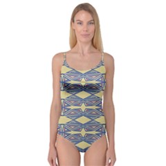 Abstract Pattern Geometric Backgrounds  Camisole Leotard  by Eskimos