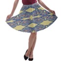 Abstract pattern geometric backgrounds  A-line Skater Skirt View1