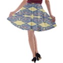 Abstract pattern geometric backgrounds  A-line Skater Skirt View2