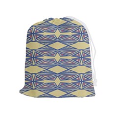 Abstract Pattern Geometric Backgrounds  Drawstring Pouch (xl) by Eskimos