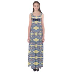 Abstract Pattern Geometric Backgrounds  Empire Waist Maxi Dress by Eskimos