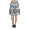 Abstract pattern geometric backgrounds  Chiffon Wrap Front Skirt View2