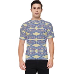 Abstract Pattern Geometric Backgrounds  Men s Short Sleeve Rash Guard by Eskimos