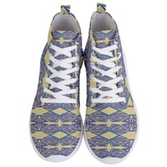 Abstract Pattern Geometric Backgrounds  Men s Lightweight High Top Sneakers by Eskimos