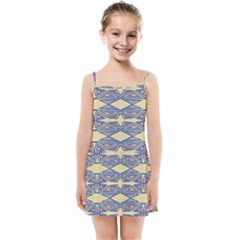 Abstract Pattern Geometric Backgrounds  Kids  Summer Sun Dress by Eskimos