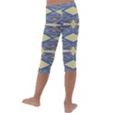 Abstract pattern geometric backgrounds  Kids  Lightweight Velour Capri Leggings  View4