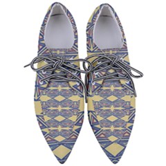 Abstract Pattern Geometric Backgrounds  Pointed Oxford Shoes by Eskimos